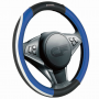 Оплетка на руль CarFashion 31305 M 37-39 см экокожа черный/синий